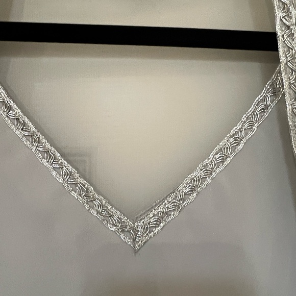 SLNY Silver Layered Wedding Dress - Picture 2 of 13